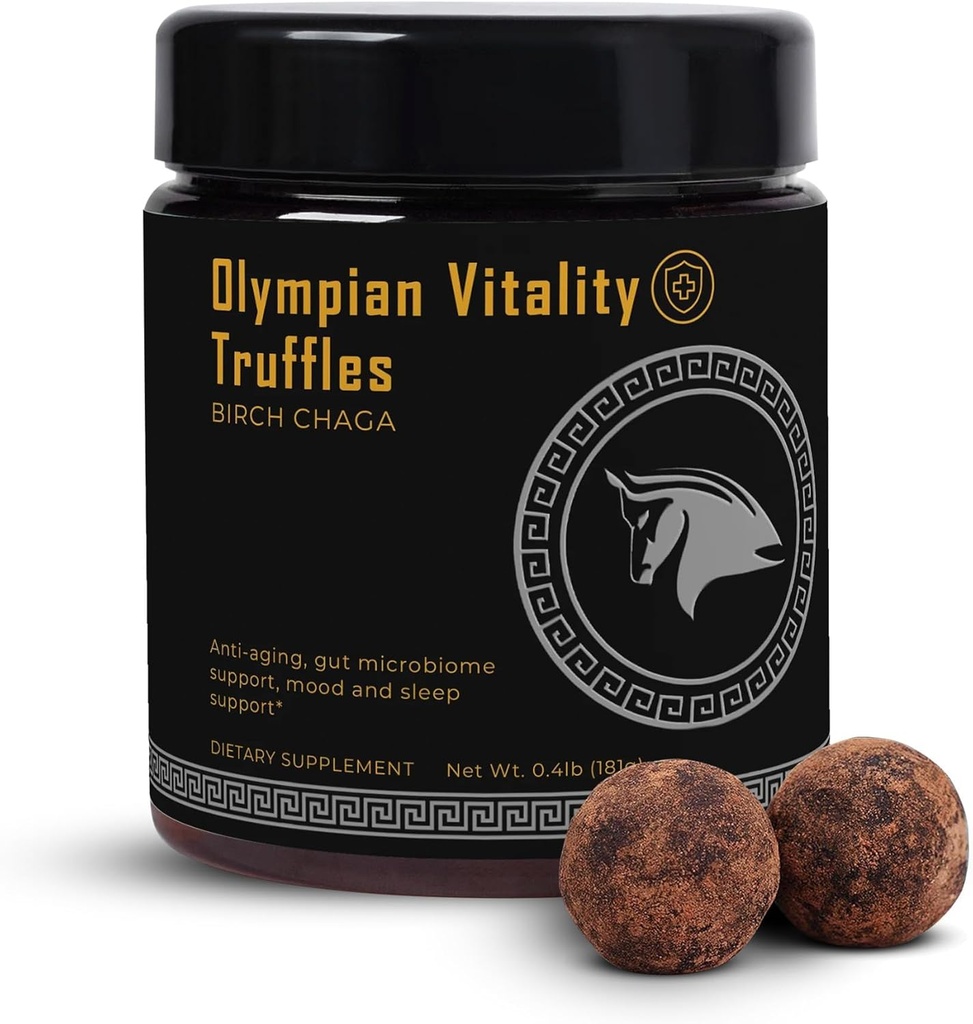 Olympian Virtuality Truffles & Gut Health Desert & Gut Detox Supplement + Sleep support + Humic & Fulvic 有机酸纯 Cacao & 日期 & Qate 非 GMO & 有机 → 斯巴达蜜蜂面包品牌