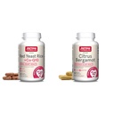 Jarrow 配方 红酵母大米 1200 mg & Co-Q10 100 mg 每服1 20 Veggie Caps-60 Service & Heart Health -Vegan & Citrus Bergamot 500 mg-60 Service (Veggie Caps)