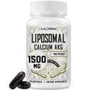 Liposomal Calcium AKG Supplement 1500 MG (Alpha-Ketoglutaric Acid), 高吸收, 更有效于 AAKG, Ca AKG 长寿, 年龄防御, 细胞能量, 元函数, 60 软胶