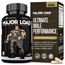 男子主要负载测试酮助推器 - 配有Horny Goat Weed, Maca Root, & Tribulus Terrestris - Tongkat Ali Men's Energy, Stamina & Power - 测试助推器 60 Capsules