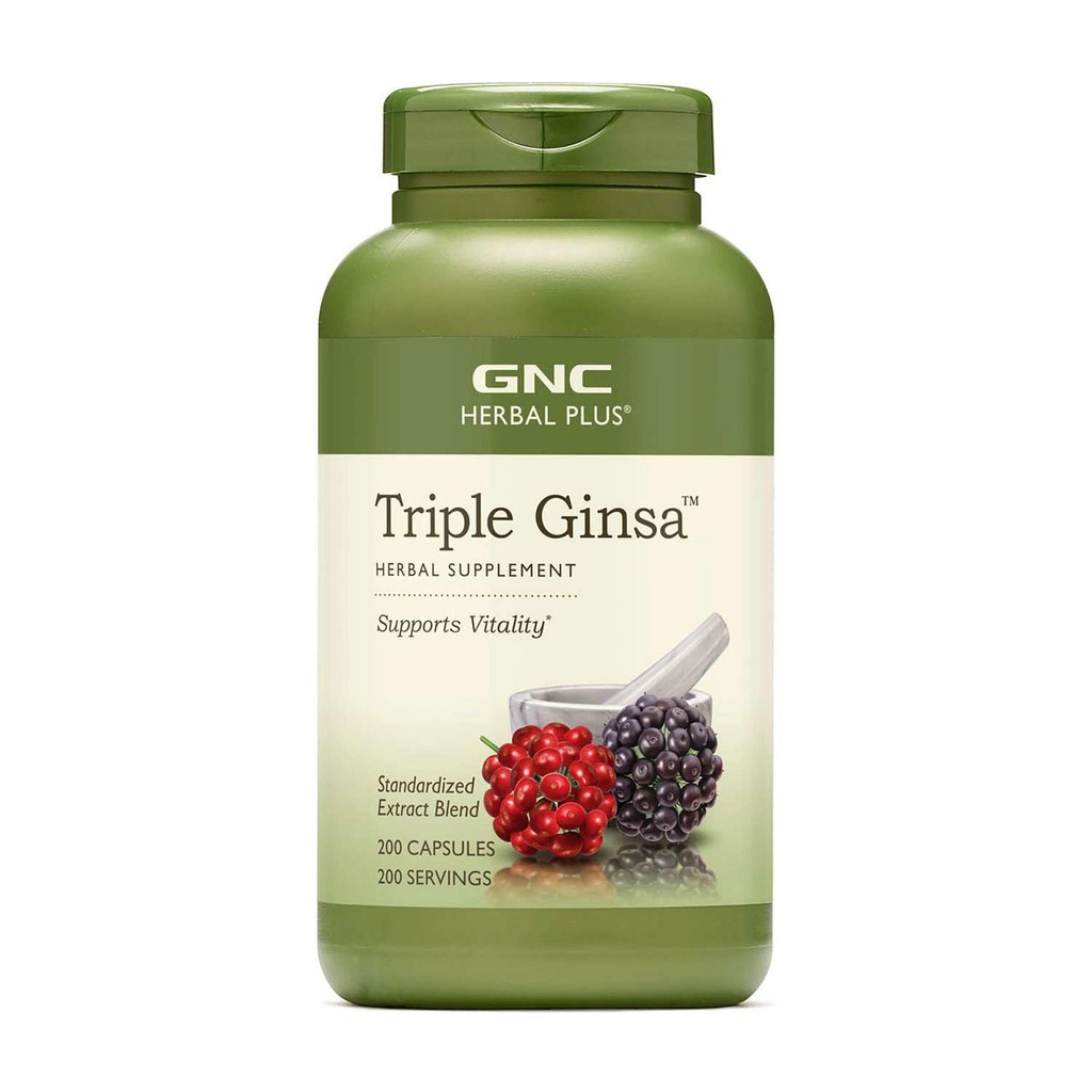 GNC 草药加三重金沙补充剂,支持生命力,200种服务
