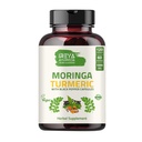 有机莫林加 Oleifera Power & Turmeric root Powder 配黑标120 Capsules | 配有机莫林加制造,Turmeric and Black Pepper | Vegan, Gluten-free and Non-GMO.