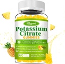 Citassium Citrate Gummys – Muscle Health 高钾补充剂 腿板减压剂 电解平衡 – Vegan, Non-GMO, Gluten - Free, Pineapple Flavor, 60 Count