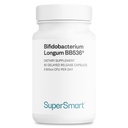 超级智能 - Bifidobacterium Longum(BB536) 每天6亿 CPU - 抗生素和预生素补充 QQ 非GMO和Gluten Free - 60 DR Capsules