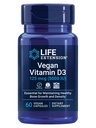 生命延长 Vegan 维生素D3, 125 mcg(5000 IU),来自藻类的胆固醇,高发性免疫,骨和全Body 健康,无Gluten-free,非GMO, 1 Daily, Vegan, 60 Vegan Capsules