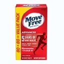移动 Free Advance Glucosamine Chondroitin + Calcium Fructoborate 联合支助补编,支持流动舒适度灵活性和Bone - 160个平板电脑(80个服务) *