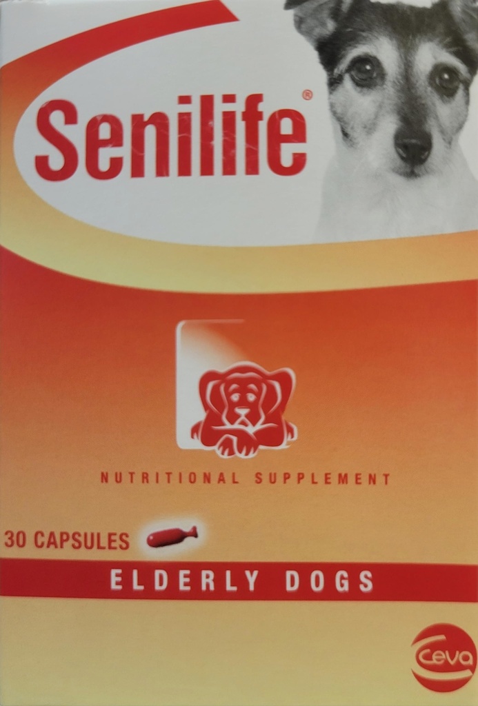 Senilife Cognitive Support Capsules for Senior Dogs, Brain Health & Cognitive Function Supplement, Supports Memory & Mental Alertness, 30 Capsules