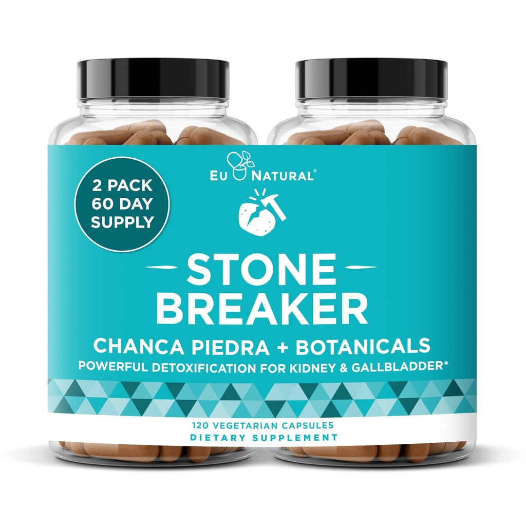 Chanca Piedra Stone Breaker – 天然溶解剂,肾脏清洁剂 & Gallbladder 补充剂 – 解毒尿液tract, Flush impurities, Clear System – 120 Vegan Soft Capsules