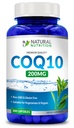 通用天然维生素Coq10,200mg,200Capsules,快速吸收 - Gluten自由与非GMO