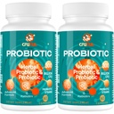 女性和男性的抗生素 -- -- 300亿 CPU,24 Strains Probiotic + 15 有机草药 预生素 混合剂,用于整体消化性脂肪健康、免疫、便秘和布洛丁、大陆架稳定 -- -- 4个月的供应