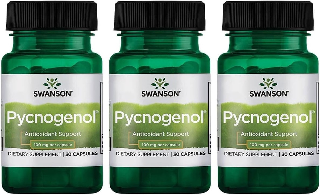 Swanson Pycnogenol 100 毫克 30 Capsules 3 包装