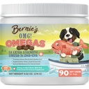 伯尼的OMG(英语:OMG)! Omegas Chews for Dogs - 5X Extrastruction DHA+EPA,鱼油,健康皮肤和大衣,过敏救济,联合补编(Pork Flavor)