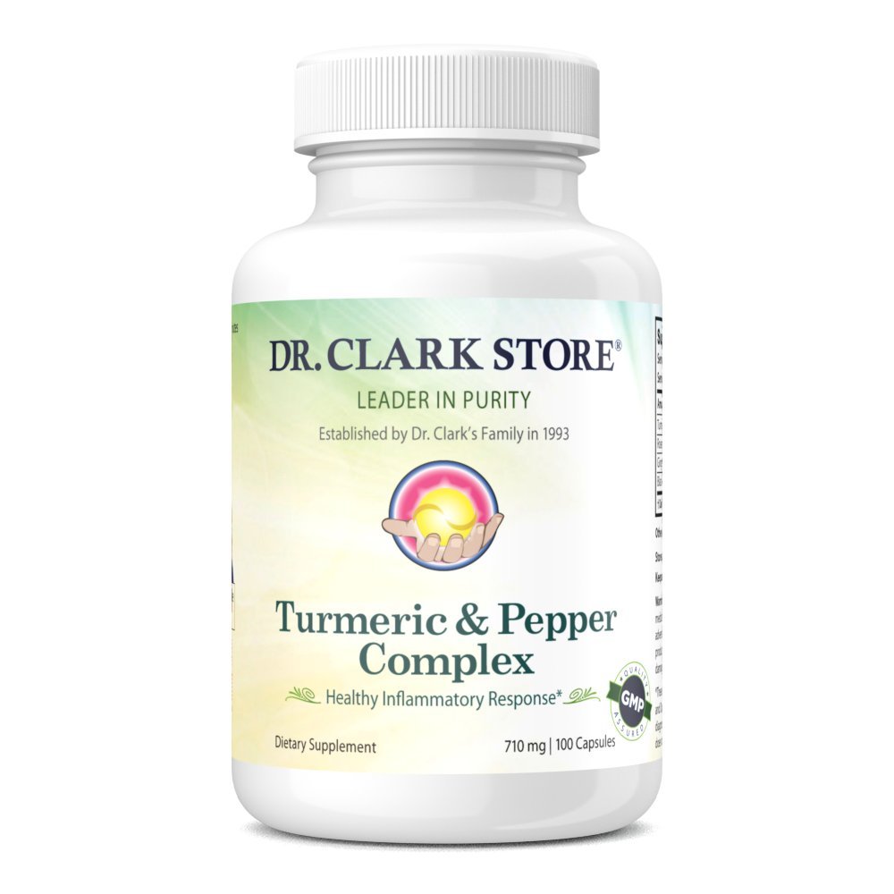 Clark Store Turmeric & Black Pepper 博士 提取器 – 710mg, 100 Capsules, 免疫支持, 抗氧化剂, 成人文摘健康补编