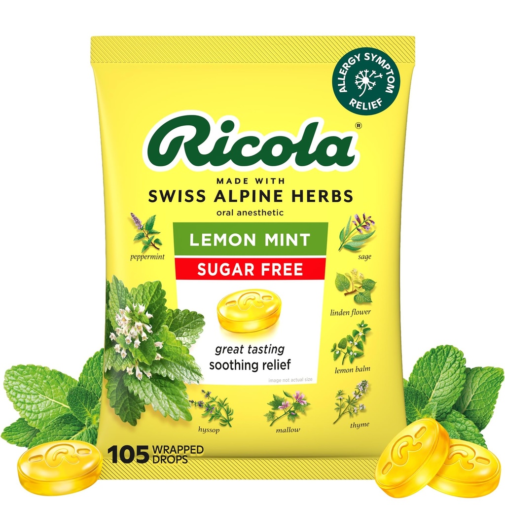 Ricola 无糖柠檬薄荷草药