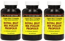 Y.S. Eco Bee Farms, (3 Pack) 皇家Jelly, Bee Pollen, Propolis, plus 韩国金森, 90 Capsules