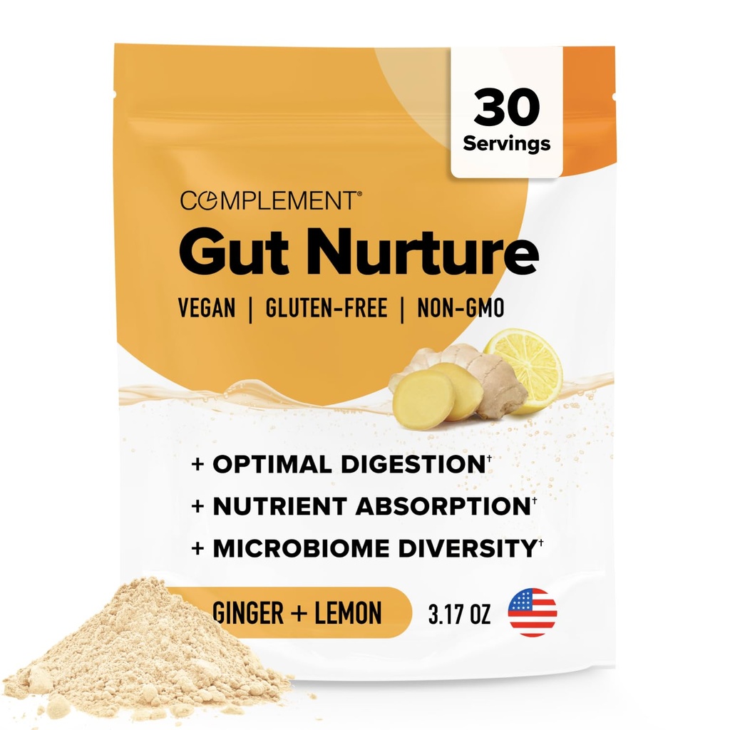 补充Gut Nurture Prebiotic + 生后超食粉用于Leaky Gut修复, 消化卫生的Probiotics - 姜根 - 30种服务