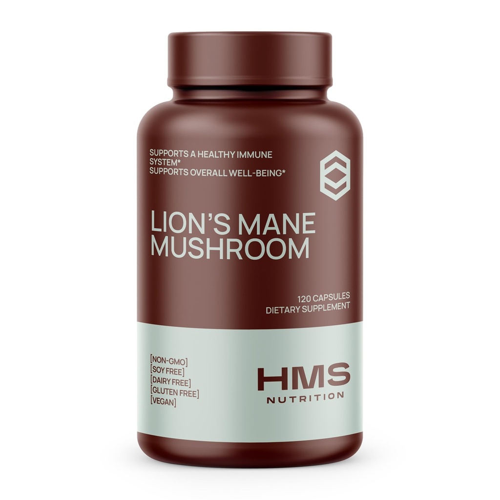 Lions Mane Capsules, Lions Mane Mushroom for Immune Support, Memory & Focus Supplement, 1000 mg / service, 非GMO Vegan, 120 capsules, 2个月供应
