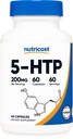 营养成本 5-HTP 200mg, 60 蔬菜卡普尔(5-Hydroxytryptophan) - 非 GMO & Gluten Free