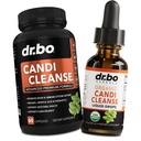 Candi Cleanse Supports Pills & Drops - Oregano Oil Drops Liquid & Black Walnut Wormwood - 超强天然口服Got Cleanser Detox 健康补充剂 & Caprylic Acid Capsules
