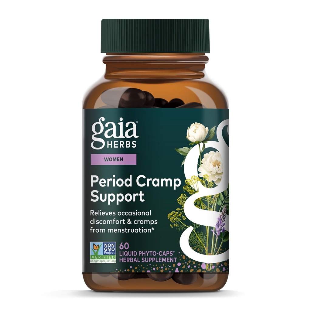 Gaia Herbs Period Cramp Support, 60 Vegan Capsules