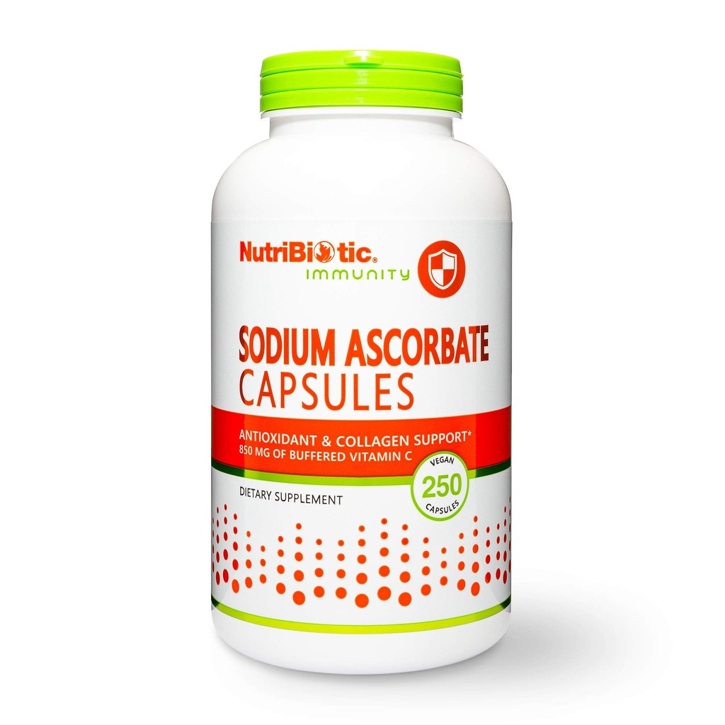 营养品 - 乙酸钠缓冲维生素C C Capsules, 250 Ct | Vegan, Non-Accidic and Easier on Digestion than Ascorbic Acid → 基本免疫支持和抗氧化剂补充 → Gluten & GMO Free