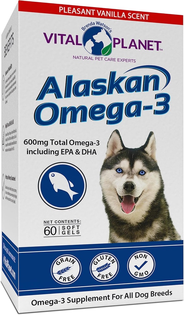 生命星球——阿拉斯加Omega-3鱼油补充物,配以600毫克Omega-3,高在DHA和环保局,来自可持续收获的野生捕捉冷水鱼,60个香草软胶