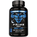 Prime Labs Night 值班 - 夜间测试酮助推器和睡眠支持 - PM Rest & Muscle Recovers - 60 Counters