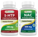Best Naturals 5-HTP 200 mg & NAC - N 乙酰丙苯600 mg