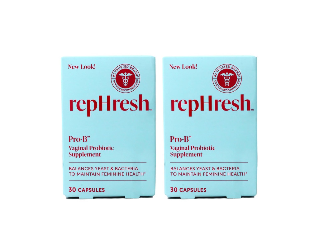 RepHresh 支持B 阴道避孕补充剂,30 Capsules,包2