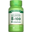 大自然的真理维生素B 复合体 | 60 Capsules | 60 Capsules | 高概率 B-100 | Non-GMO & Gluten 免费补充品