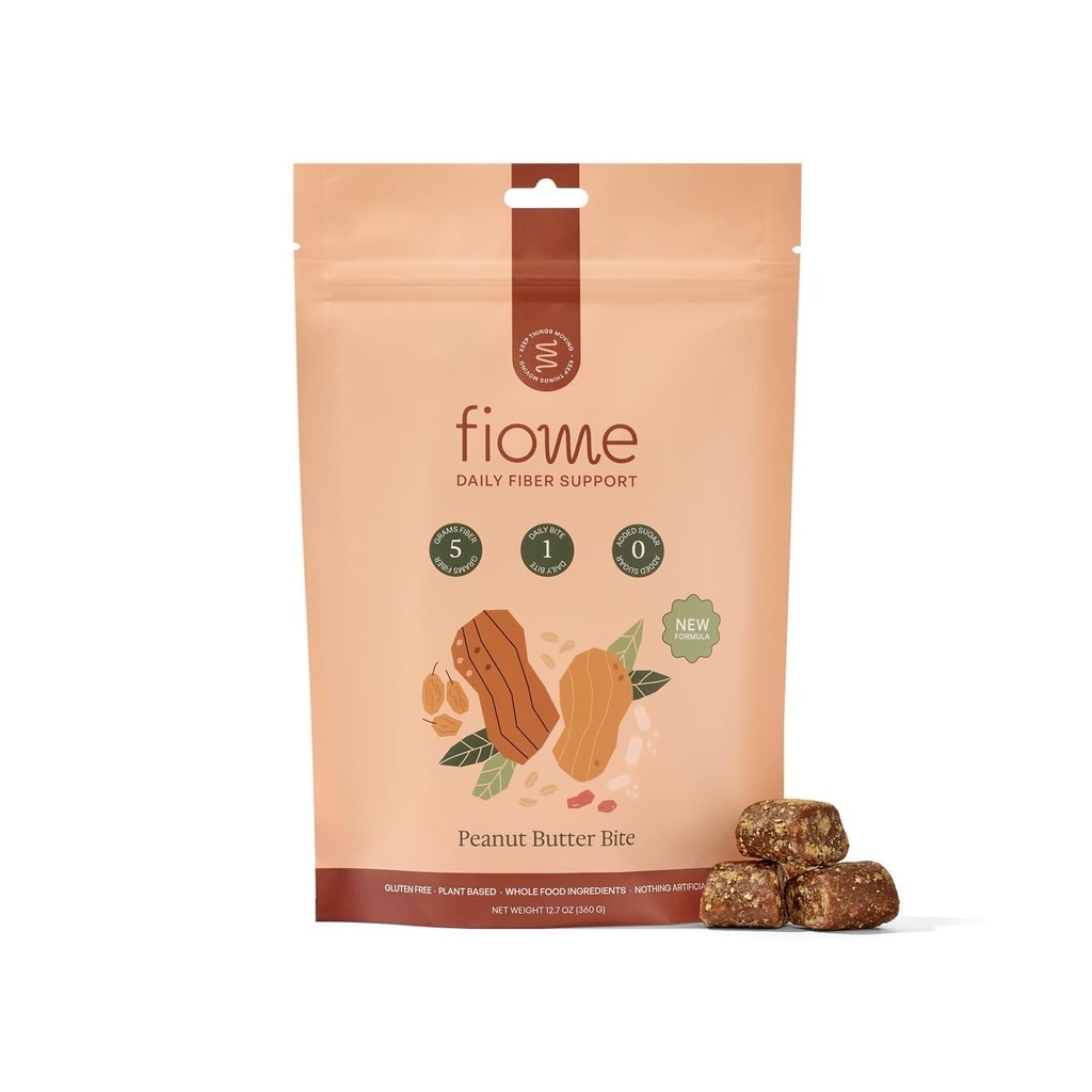 Fiber 补编 - 5g 每日Fiber Bite - 支持规范性,文摘和古特健康 - 所有天然成分,花生酱 Cacao Flavor, 30种服务