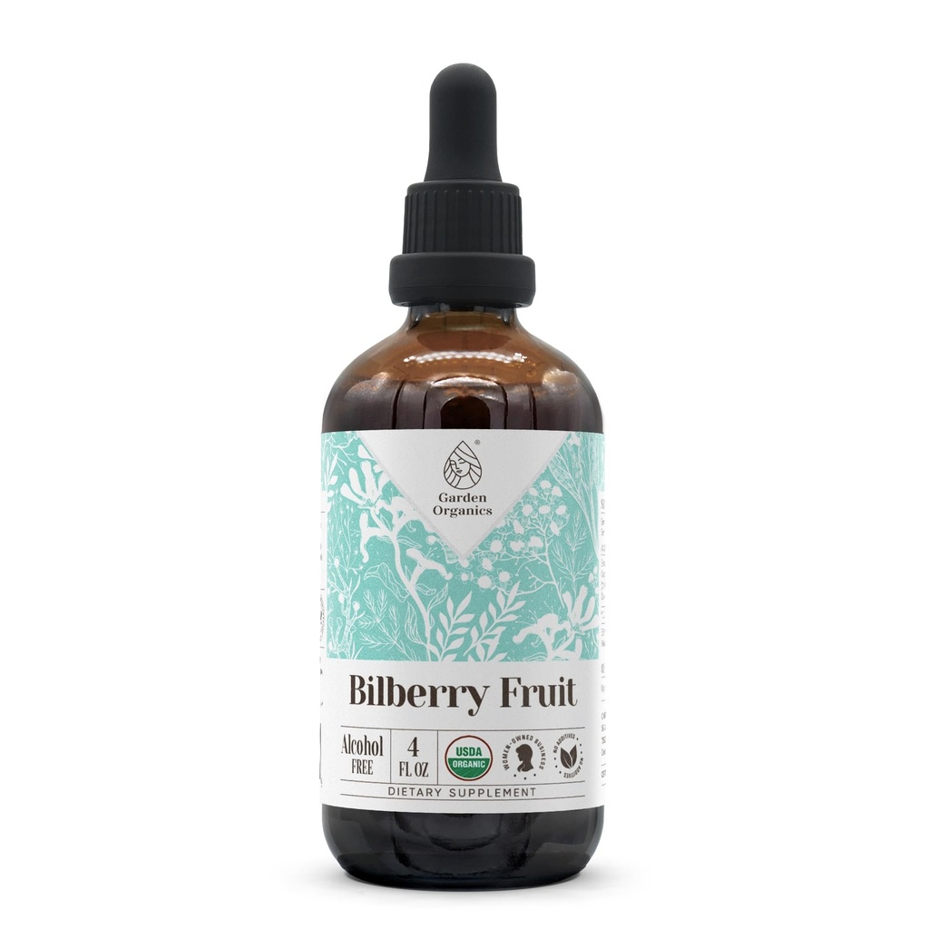 Bilberry 果实 USDA 有机无酒精提取 QQ 膳食补充品,高剂量丁丁 由Bilberry(Vacinium Myrtillus)制成 干果 4 oz