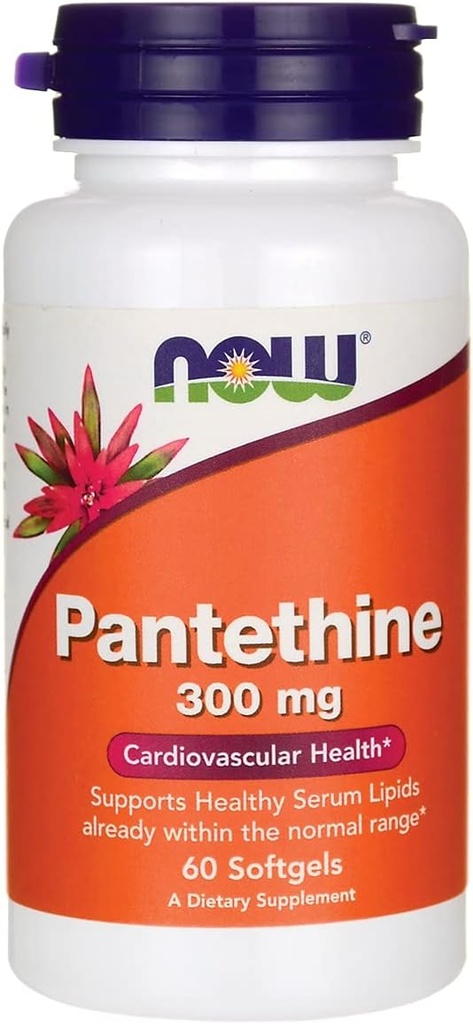 现在食品 Pantethine 300mg 60 Sgels by Now Foods, 1.0 计数
