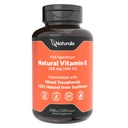 Naturalis Sunflower Vitamin E 268mg(400 IU) 配有混合托可菲醇 基本皮质维生素和免疫支持 → Non-GMO, Soy & Gluten Free → 120 软胶