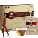 SAMSIDAE 韩语Panax Red Ginseng Instant Tea,50 Sachets盒,改善血液循环,智力表现和记忆,刺激能源