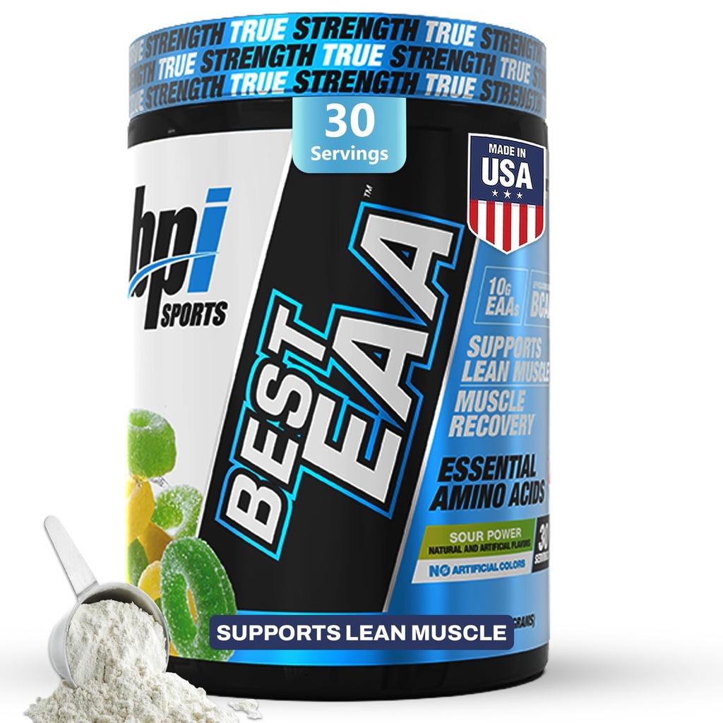 BPI 运动基本氨基酸 EAA粉 - 预,内和后工作饮料 - BCAA 男女粉,EAA + BCAA + 水分. 高级公式,带有10g的EAA. (苏电)