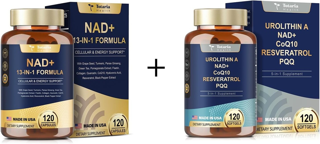 Totaria NAD 妇女男子补编 120 Capsules Urolithin A 补编 1000mg 120 Soft Capsules