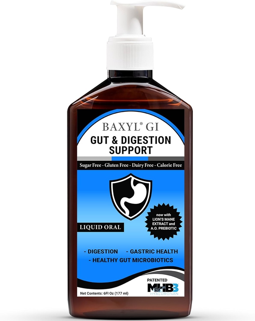 BAXYLGI - 文摘、文摘援助和胃救济 - GERD(Acid Reflux),IBS,Crohn's - (美国制作的编程、有机、维冈) - 36天供应 - 6Fl oz