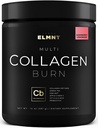 ELMNT 超级Collagen Burning for Women w. Probiotics, Hyaluronic Acid, Apple C Vinegar, KSM66, Biotin + Premium Colageno 多Collagen 蛋白粉用于体重损失, Fat Burner, Hair, Skin+ (R-Lemonade)