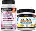 BioSchwartz 水解Collagen Peptides Powder(40+服务) 附加预生药和配有妇女消化酶的亲生药(1个月供应)