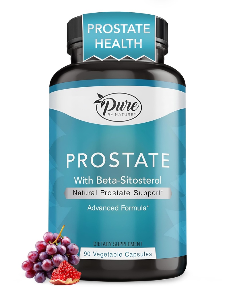 纯天然的男性前列腺补充剂,Beta Sitosterol前列腺健康补充剂,其中含锌用于尿道切除支持,易燃尿道常卧及改善睡眠,无Gluten-free,非GMO 90 Capsules
