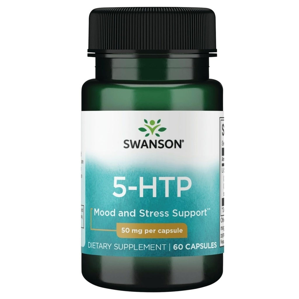 Swanson Premium 氨基酸 5-Htp - 超强 - 50毫米 60卡普尔
