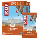 CLIF BAR - 能源蛋白棒 - Crunchy 花生酱 - 用有机 Oats制造 - 能源棒 - 非GMO - (15包)