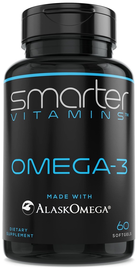 更聪明的维生素Omega 3 鱼油,草莓Flavor,Burpless,Tasteeless,2000mg,DHA EPA 三强,由AlaskOmega制造