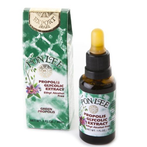 Pon Lee 巴西绿蜜蜂 Propolis 液体提取器 无酒精 30ML 1 Pack