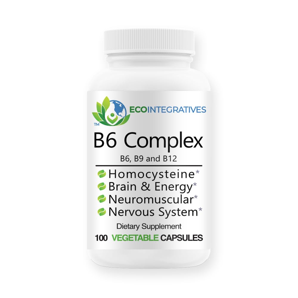B6 复合维生素B6,B9 Folate,B12 甲基Cobalamin支持心血管,神经肌肉,神经系统,Homocysteine,能量,血细胞和骨质健康 100盖