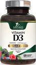 维生素D35000 IU(125 mcg) 自然超强维生素D补充剂 用于免疫辅助健康 - 骨,齿和肌肉补充剂 - 无糖,非GMO,Gluten Free - 120 计数片
