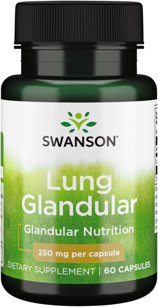Swanson Raw Lung Glandula 250 毫克 60卡普尔