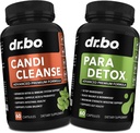 Candi Cleanse & Intentine Detox 支持药丸 - 配有肠内花果固醇支持的超强亲生清洁剂 - 天然口服草药 Oregano, Caprylic Acid, Wormwood & Black Walnut