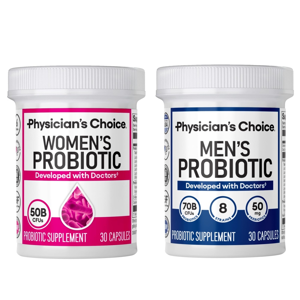 他的 & Hers Probiotic Bundle - Mens Probiotic(30ct) + 妇女 Probiotic(30ct)